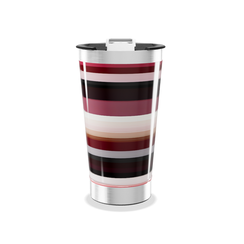 Copo Térmico - Listrado Inox
