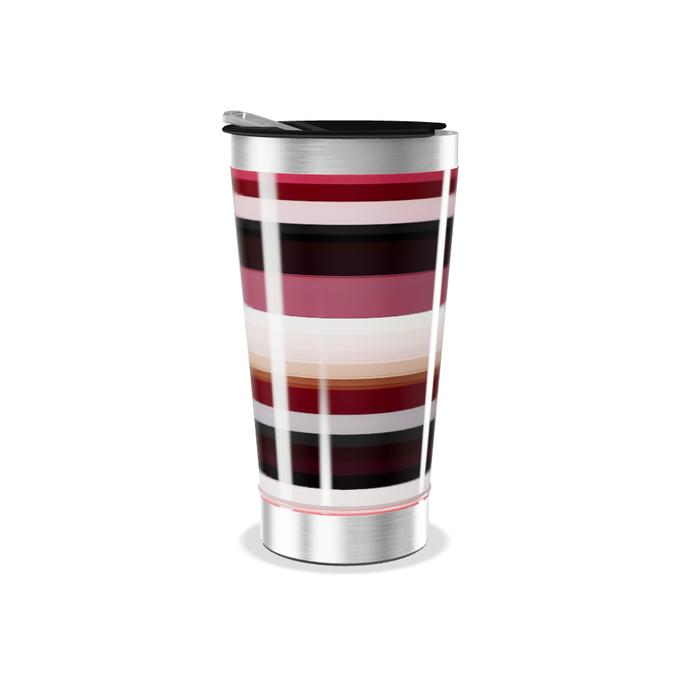 Copo Térmico - Listrado Inox