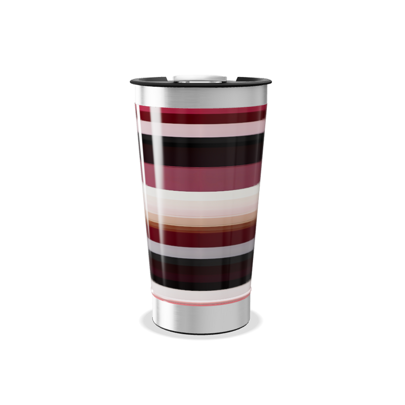 Copo Térmico - Listrado Inox