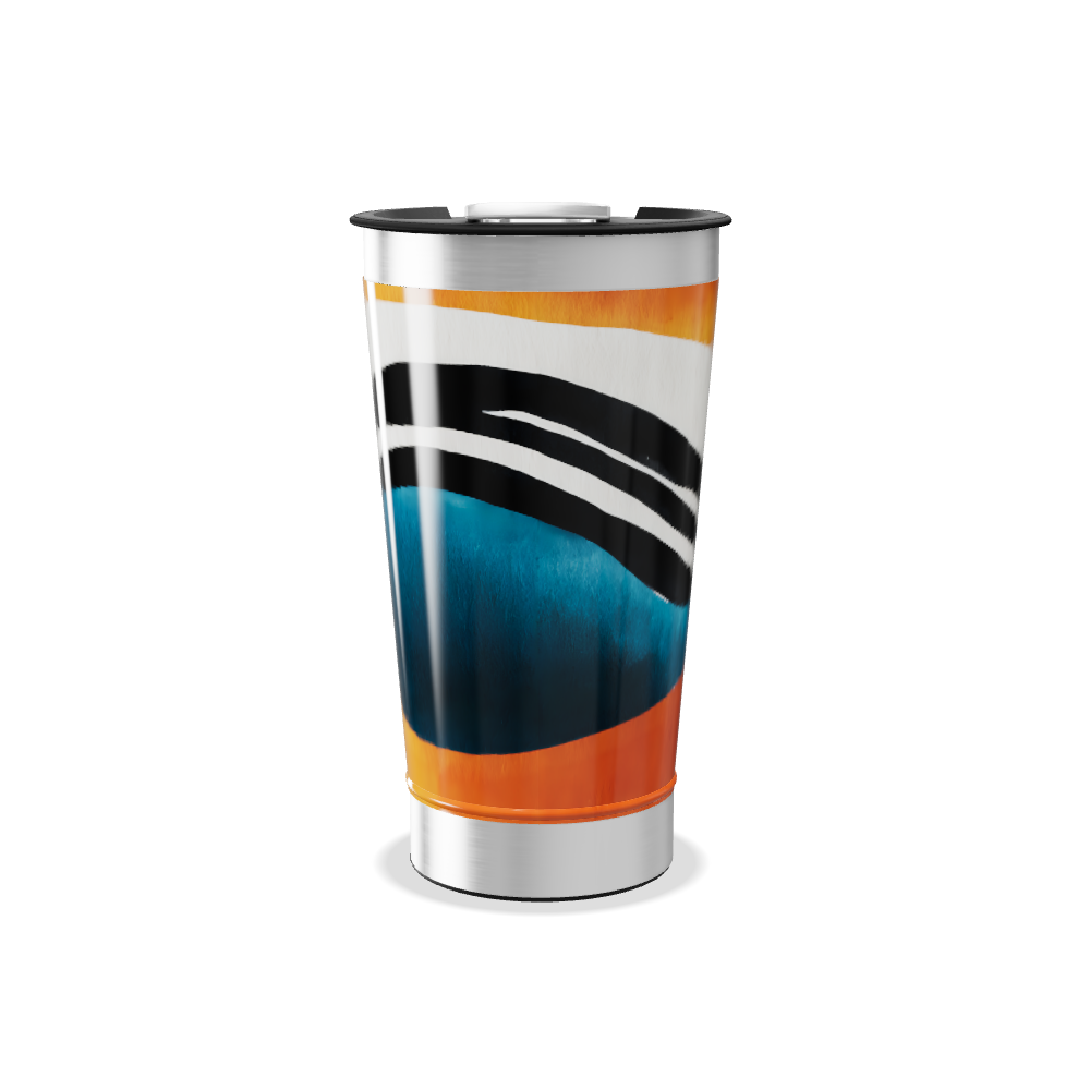 Copo Térmico - Colorido com Listras Modernas