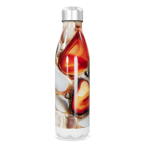Garrafa Inox - Estampa Ágata Colorida