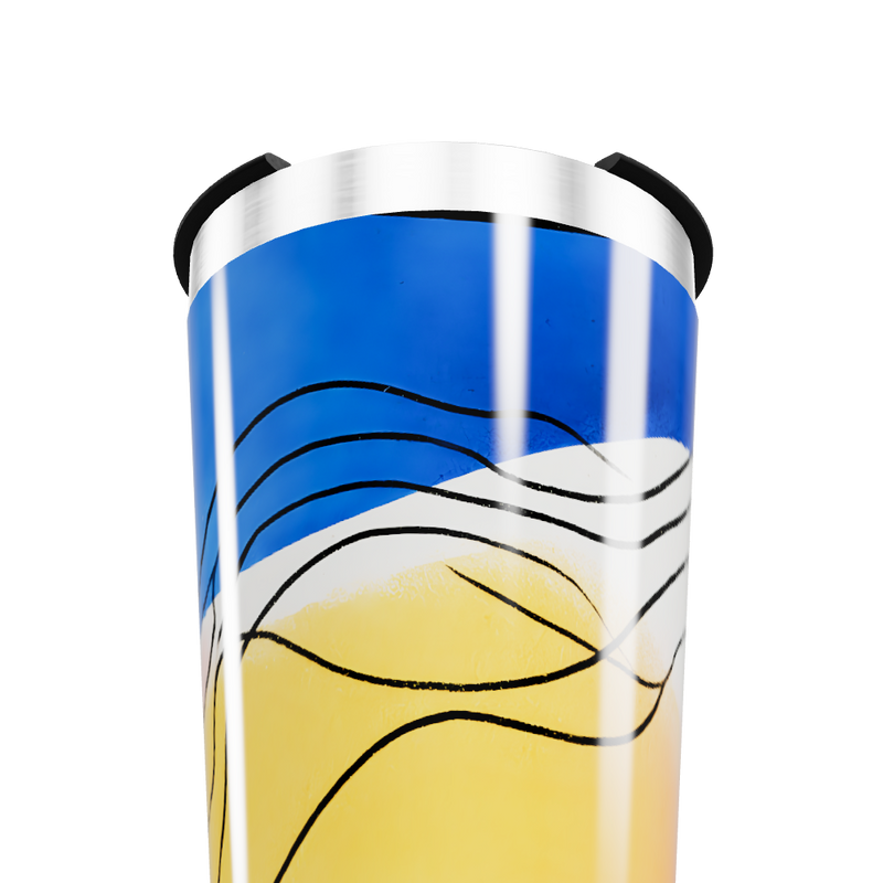 Copo Térmico - Estampa Ondas Coloridas