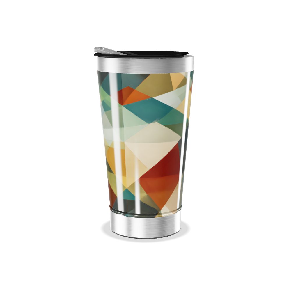 Copo Térmico - Estampa Geométrica Colorida
