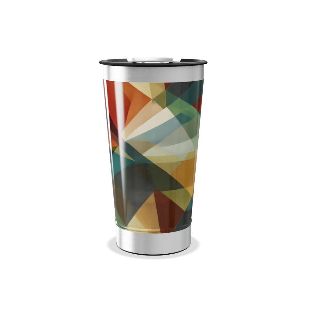 Copo Térmico - Estampa Geométrica Colorida