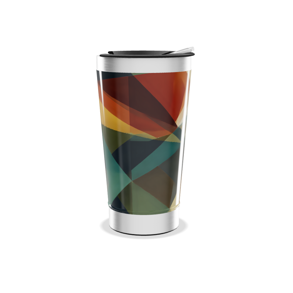 Copo Térmico - Estampa Geométrica Colorida
