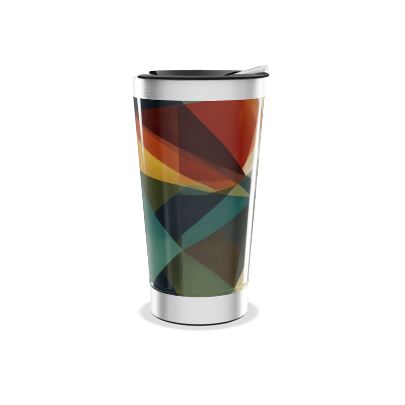 Copo Térmico - Estampa Geométrica Colorida