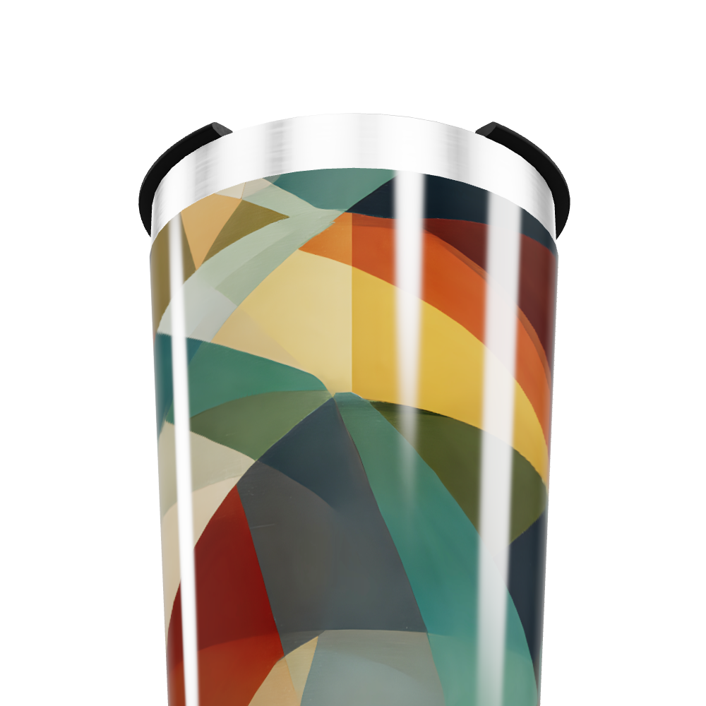 Copo Térmico - Estampa Geométrica Colorida