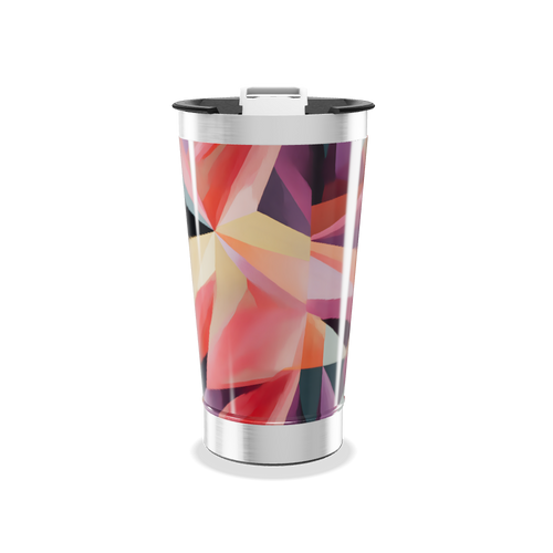 Copo Térmico - Estampa Geométrica Colorida