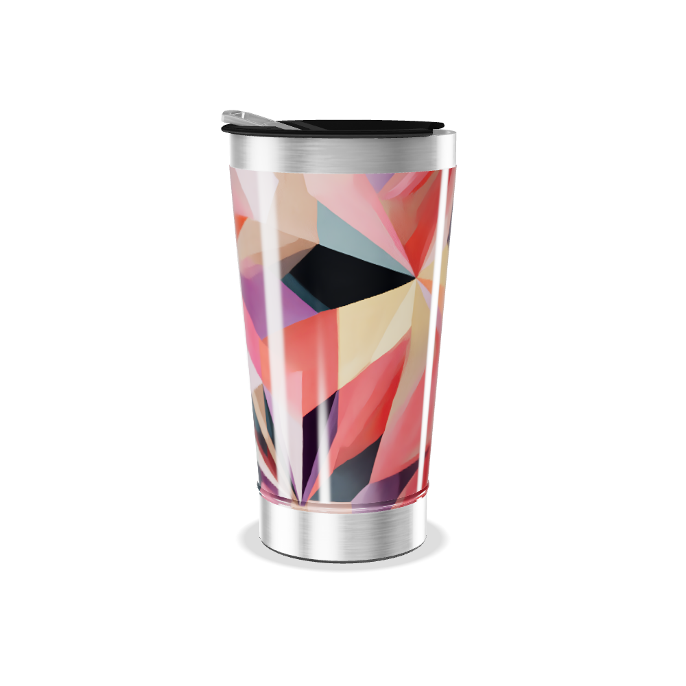 Copo Térmico - Estampa Geométrica Colorida