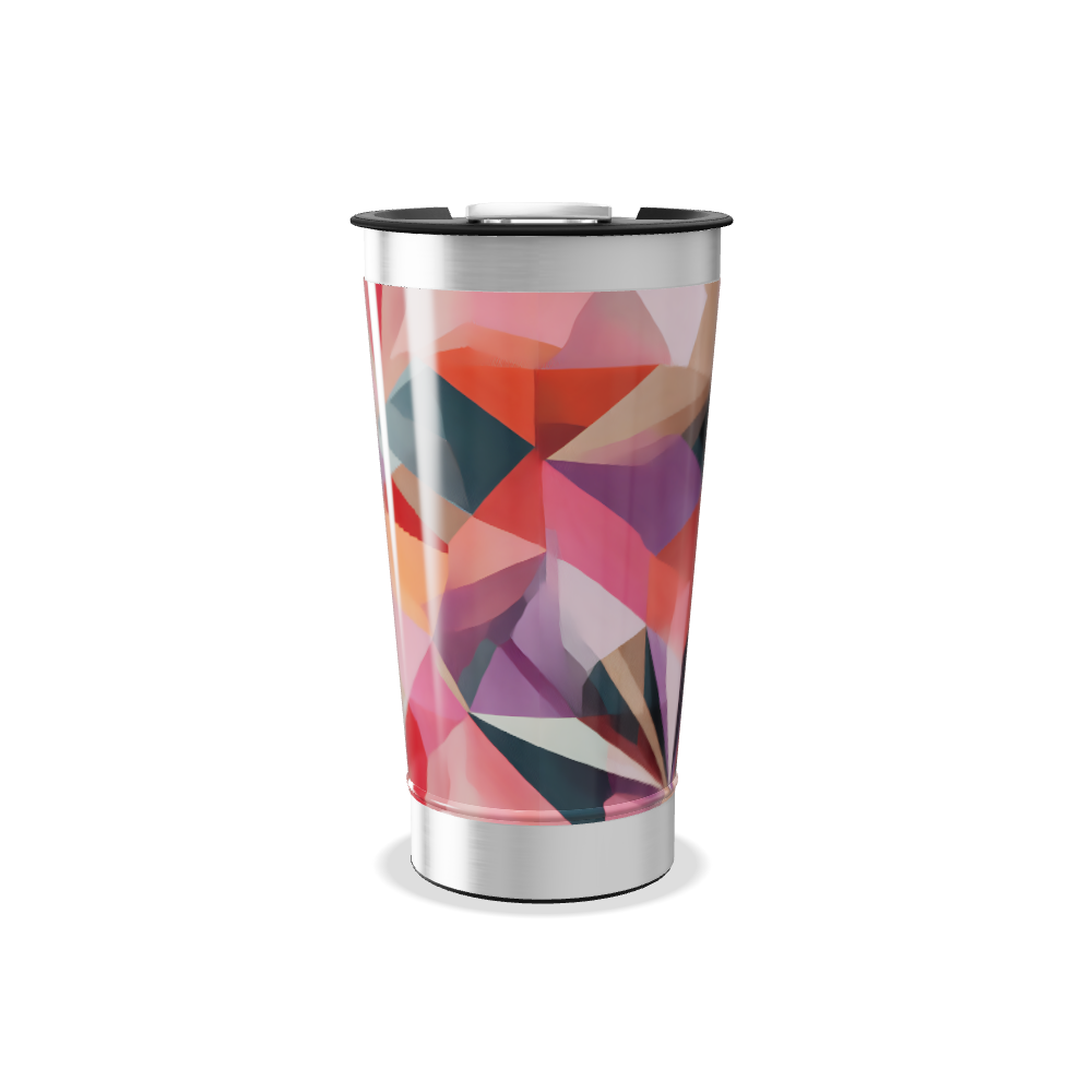 Copo Térmico - Estampa Geométrica Colorida