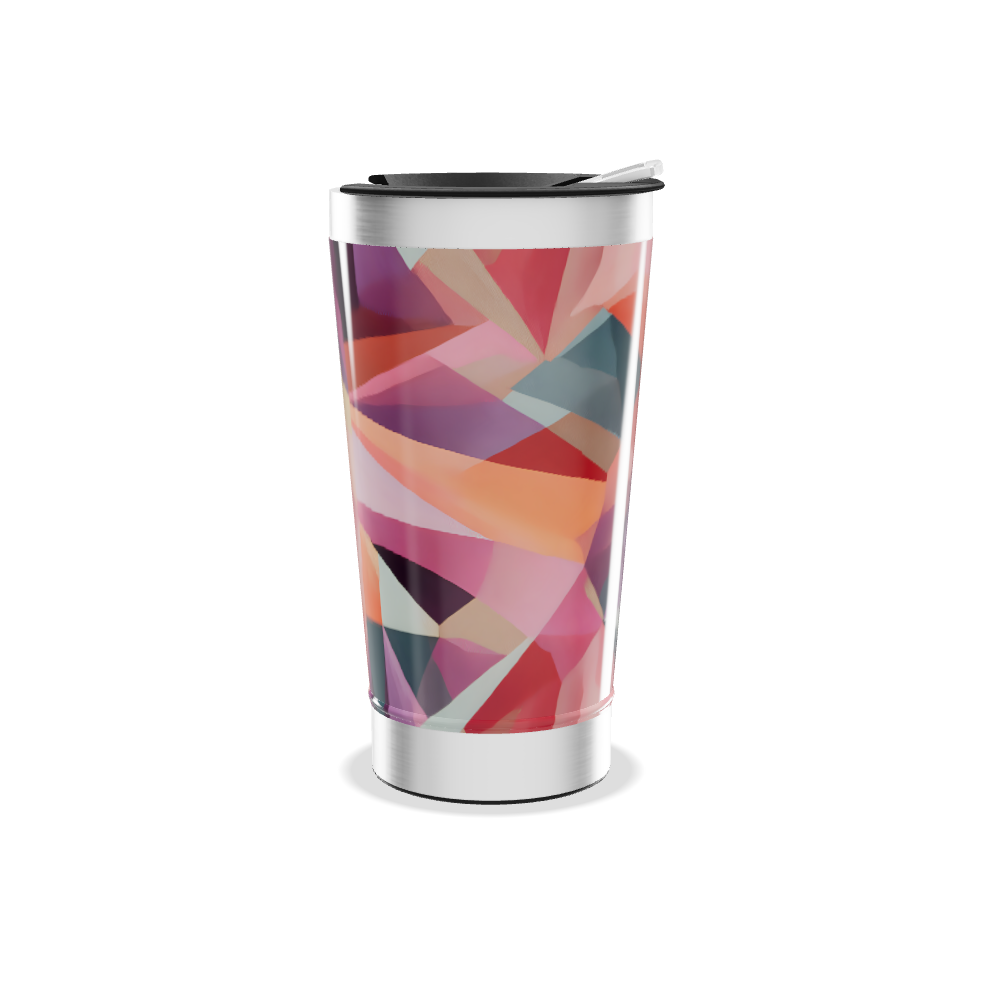 Copo Térmico - Estampa Geométrica Colorida
