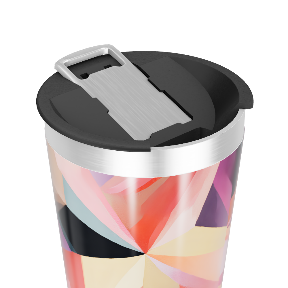 Copo Térmico - Estampa Geométrica Colorida