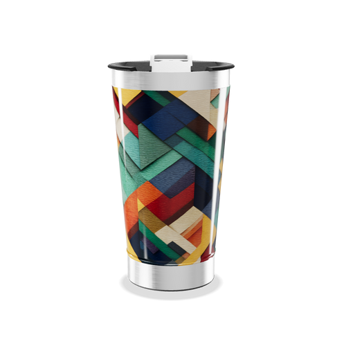 Copo Térmico - Estampa Geométrica Colorida