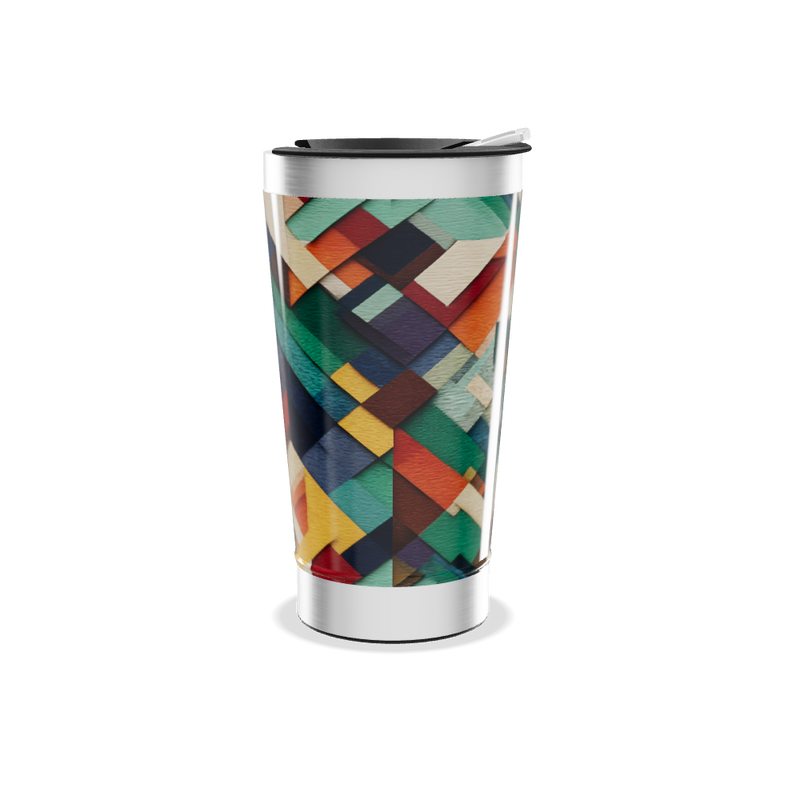 Copo Térmico - Estampa Geométrica Colorida