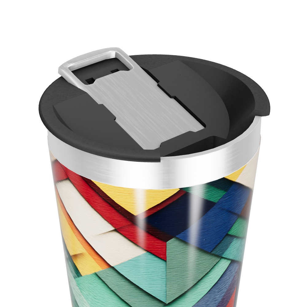 Copo Térmico - Estampa Geométrica Colorida