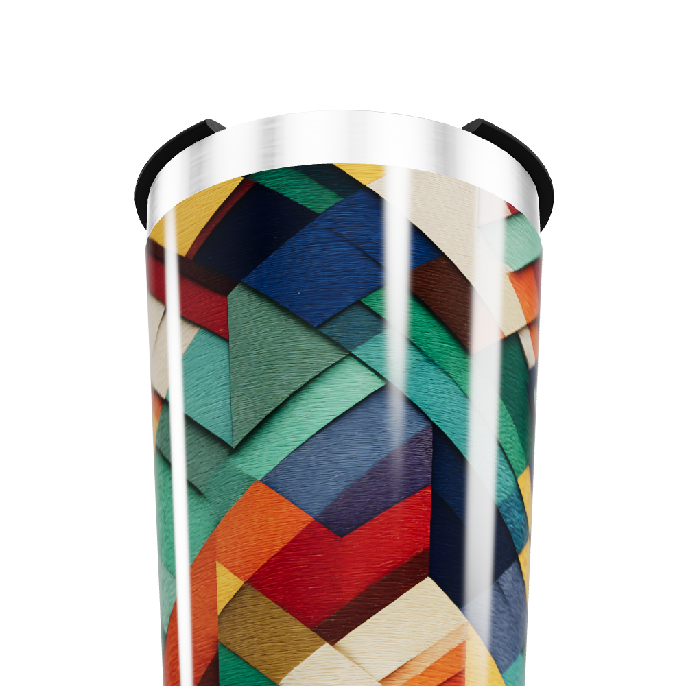 Copo Térmico - Estampa Geométrica Colorida