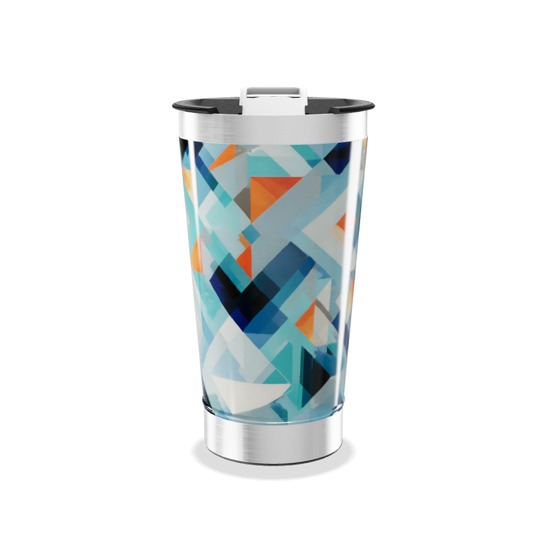 Copo Térmico - Estampa Geométrica Colorida