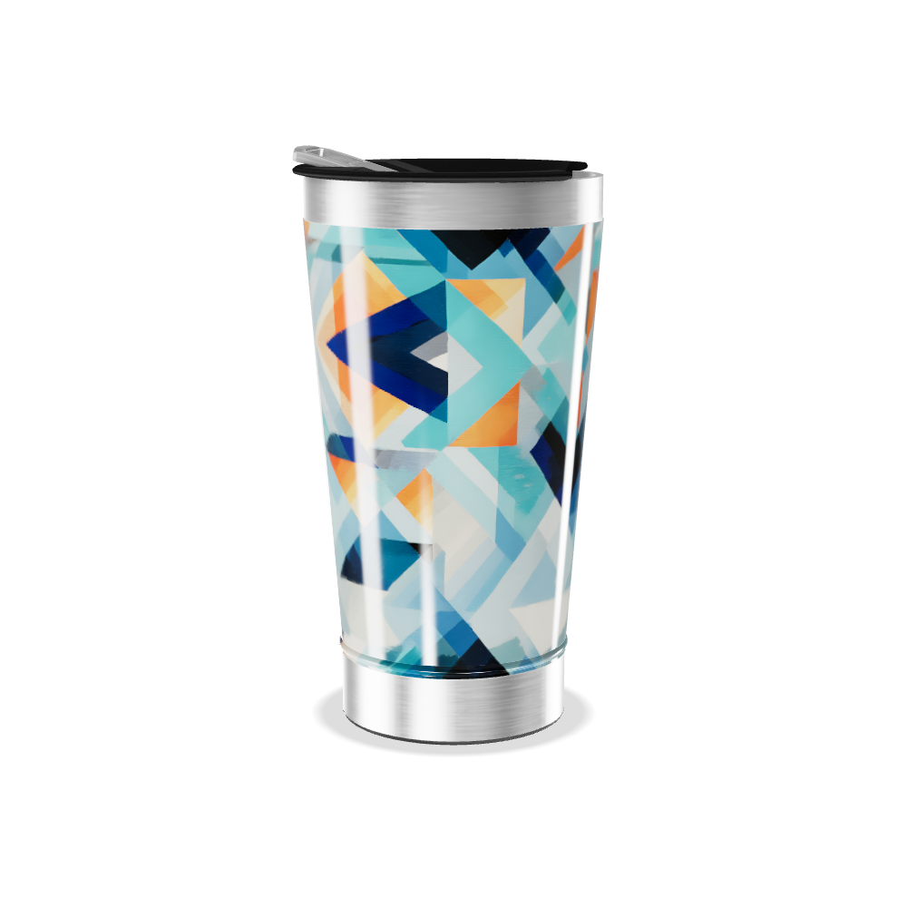 Copo Térmico - Estampa Geométrica Colorida