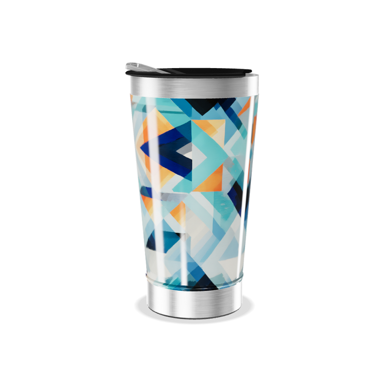 Copo Térmico - Estampa Geométrica Colorida