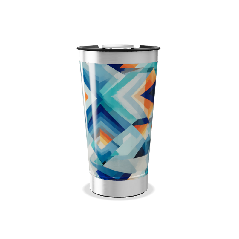 Copo Térmico - Estampa Geométrica Colorida