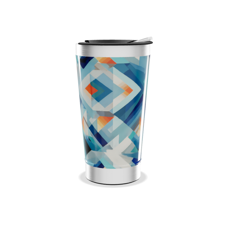 Copo Térmico - Estampa Geométrica Colorida