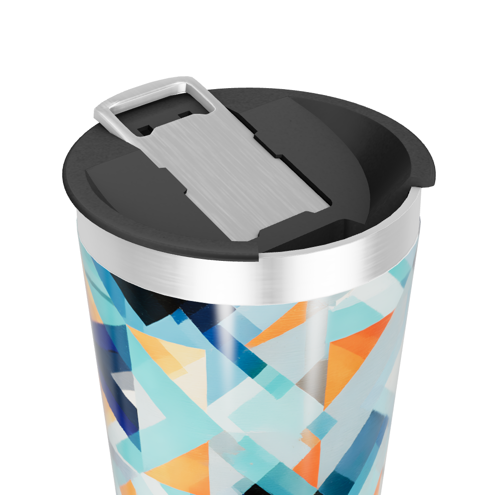 Copo Térmico - Estampa Geométrica Colorida