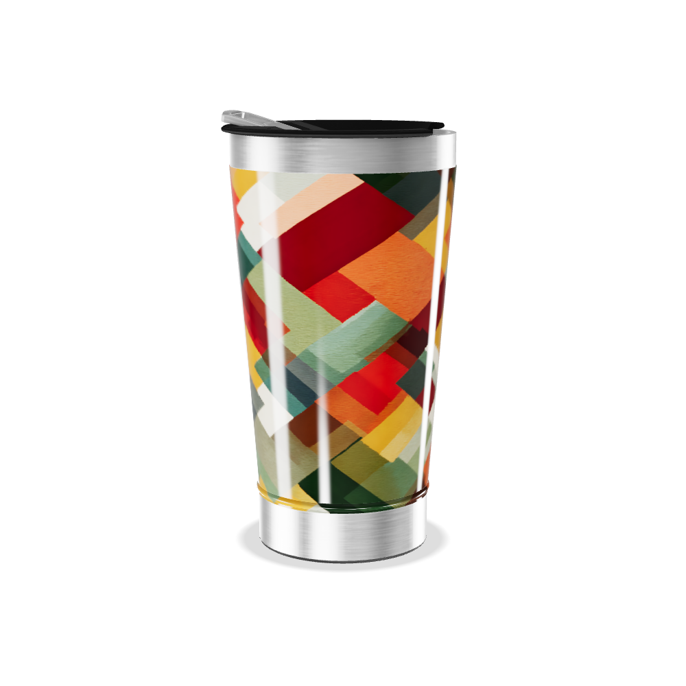 Copo Térmico - Estampa Geométrica Colorida