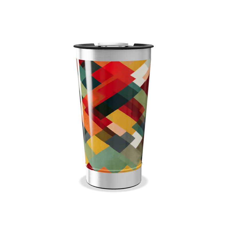 Copo Térmico - Estampa Geométrica Colorida
