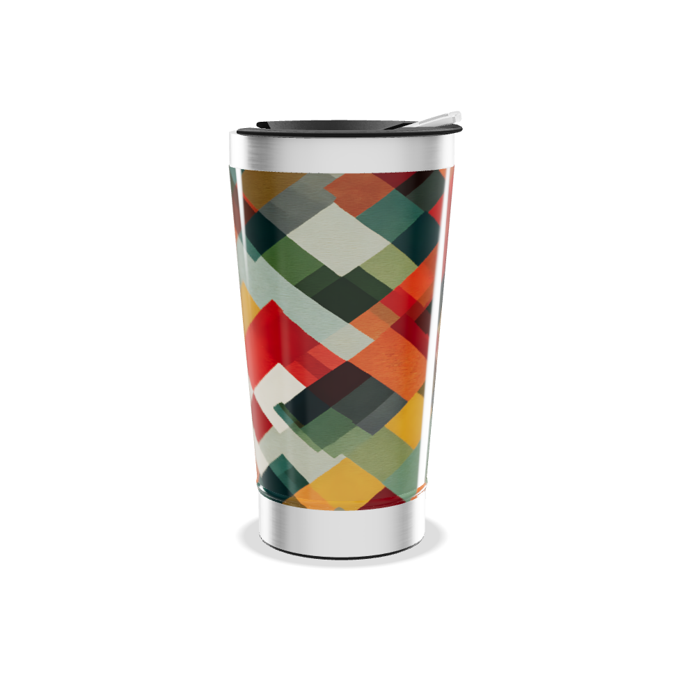 Copo Térmico - Estampa Geométrica Colorida