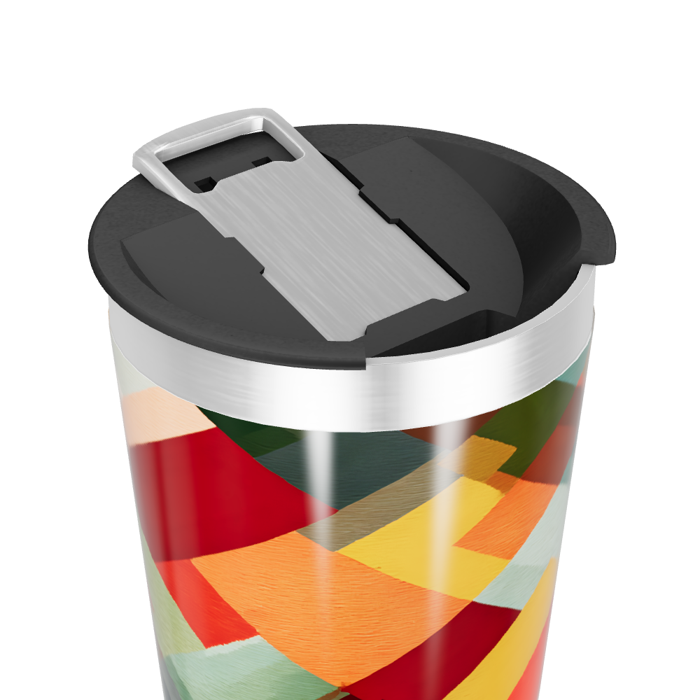 Copo Térmico - Estampa Geométrica Colorida