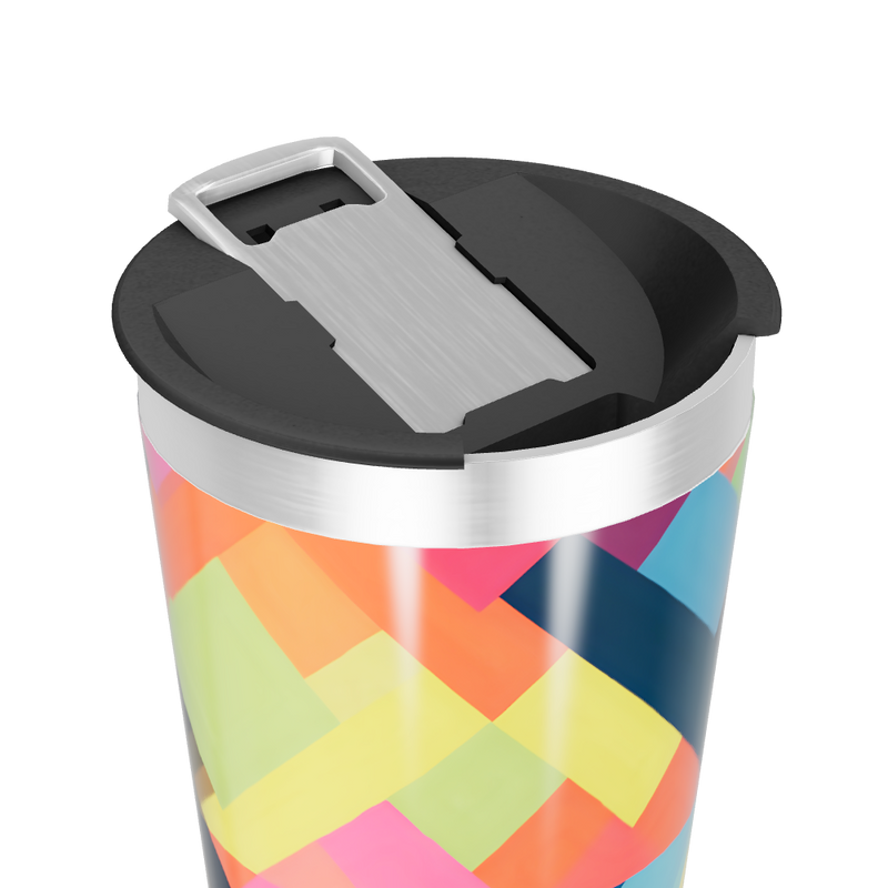 Copo Térmico - Estampa Colorida Geométrica