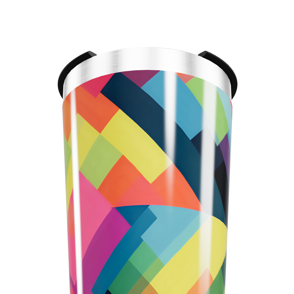 Copo Térmico - Estampa Colorida Geométrica