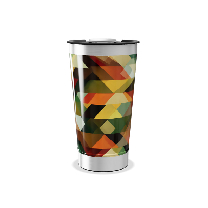 Copo Térmico - Estampado Geométrico Colorido
