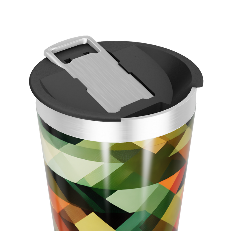 Copo Térmico - Estampado Geométrico Colorido