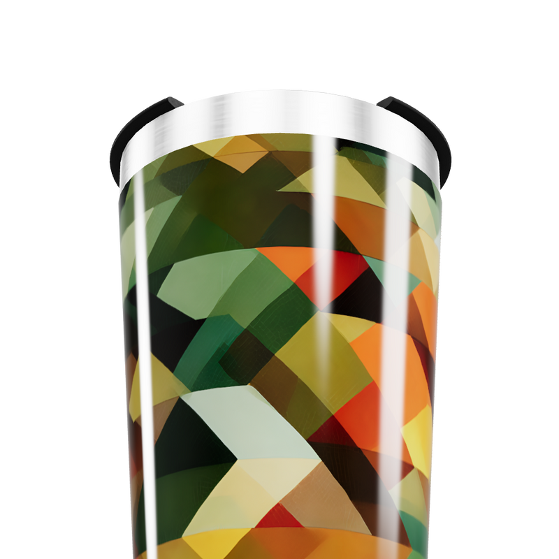 Copo Térmico - Estampado Geométrico Colorido