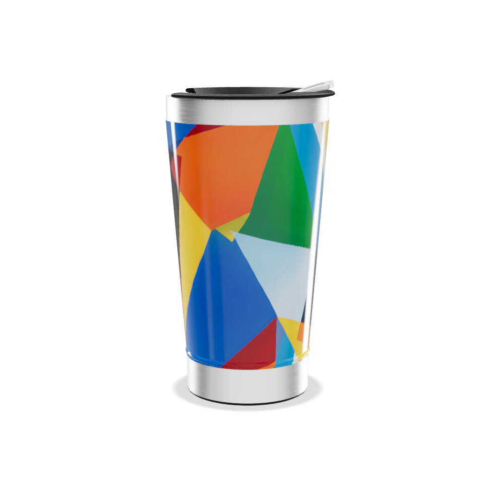 Copo Térmico - Estampa Geométrica Colorida