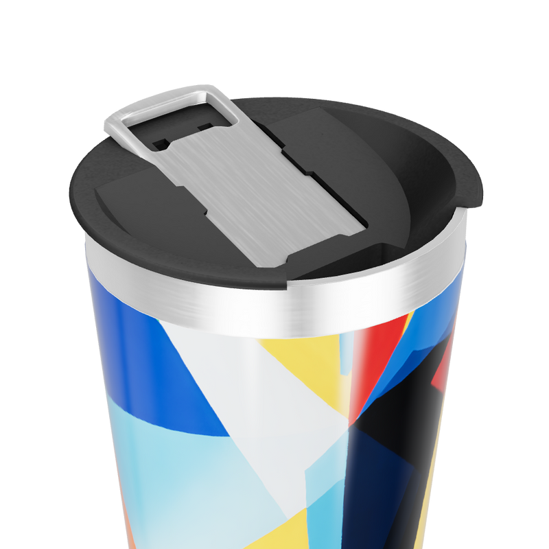 Copo Térmico - Estampa Geométrica Colorida