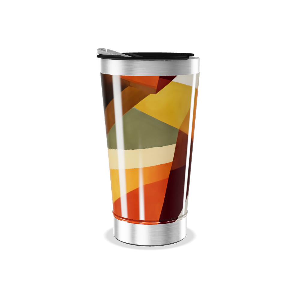 Copo Térmico - Estampa Geométrica Colorida
