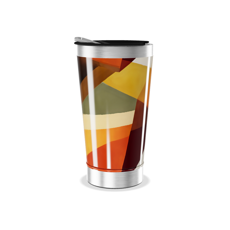 Copo Térmico - Estampa Geométrica Colorida