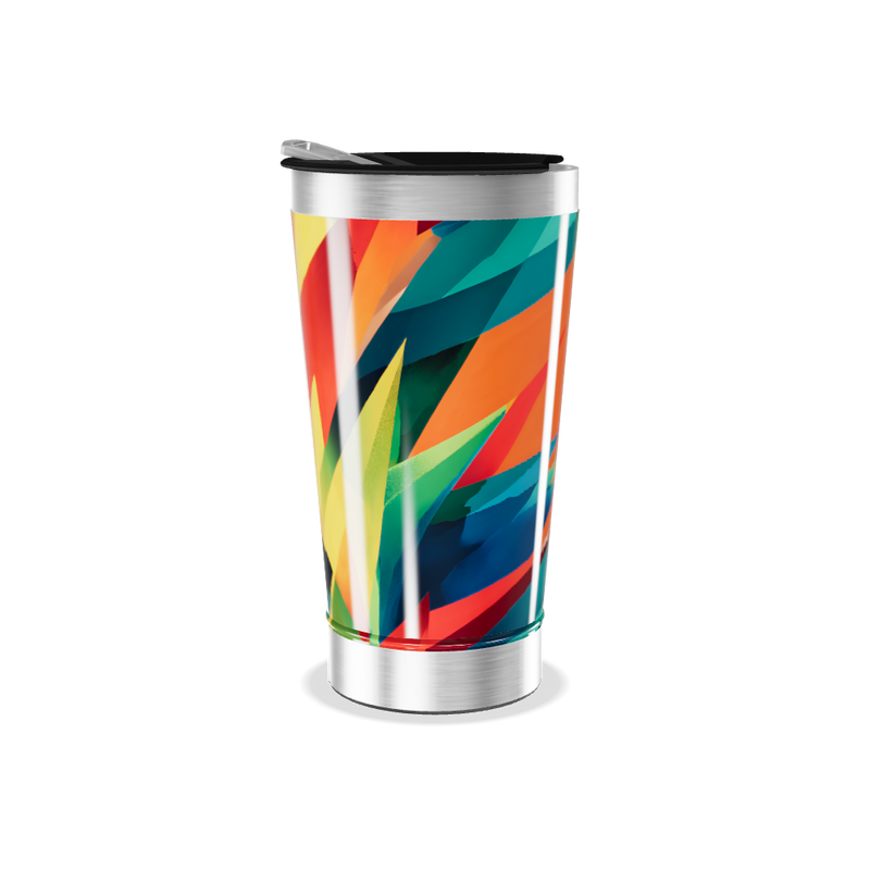 Copo Térmico - Estampa Colorida Aço Inox