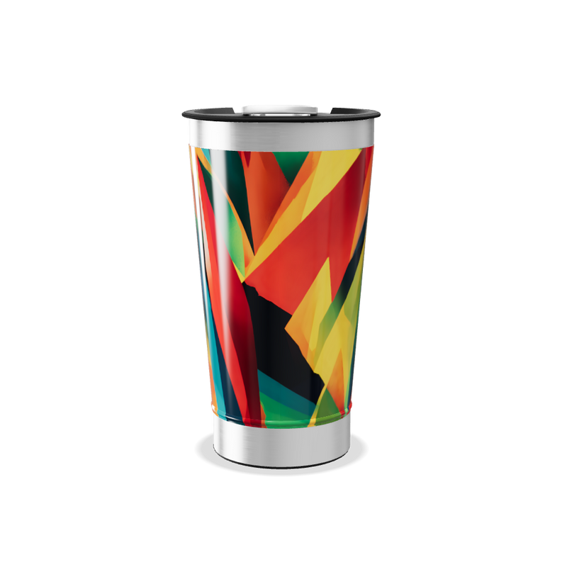 Copo Térmico - Estampa Colorida Aço Inox