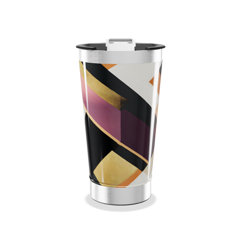 Copo Térmico - Abstrato Multicolorido Aço