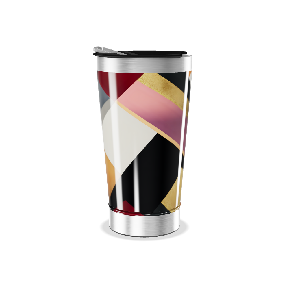 Copo Térmico - Abstrato Multicolorido Aço