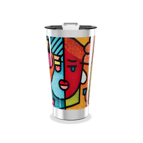 Copo Térmico - Arte Colorida Inox