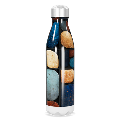 Garrafa Inox - Pedras Coloridas