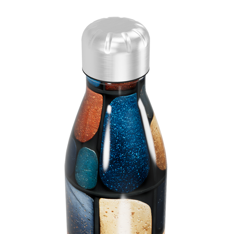 Garrafa Inox - Pedras Coloridas