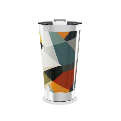 Copo Térmico - Estampa Geométrica Colorida