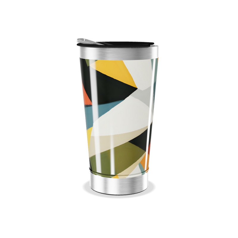 Copo Térmico - Estampa Geométrica Colorida