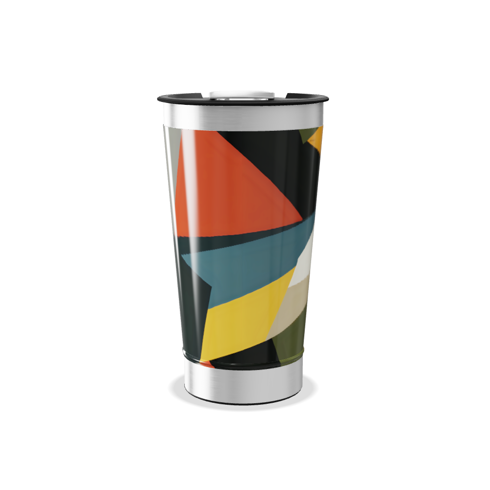 Copo Térmico - Estampa Geométrica Colorida