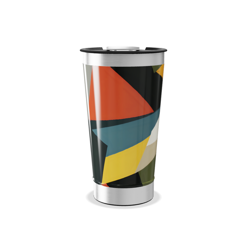Copo Térmico - Estampa Geométrica Colorida